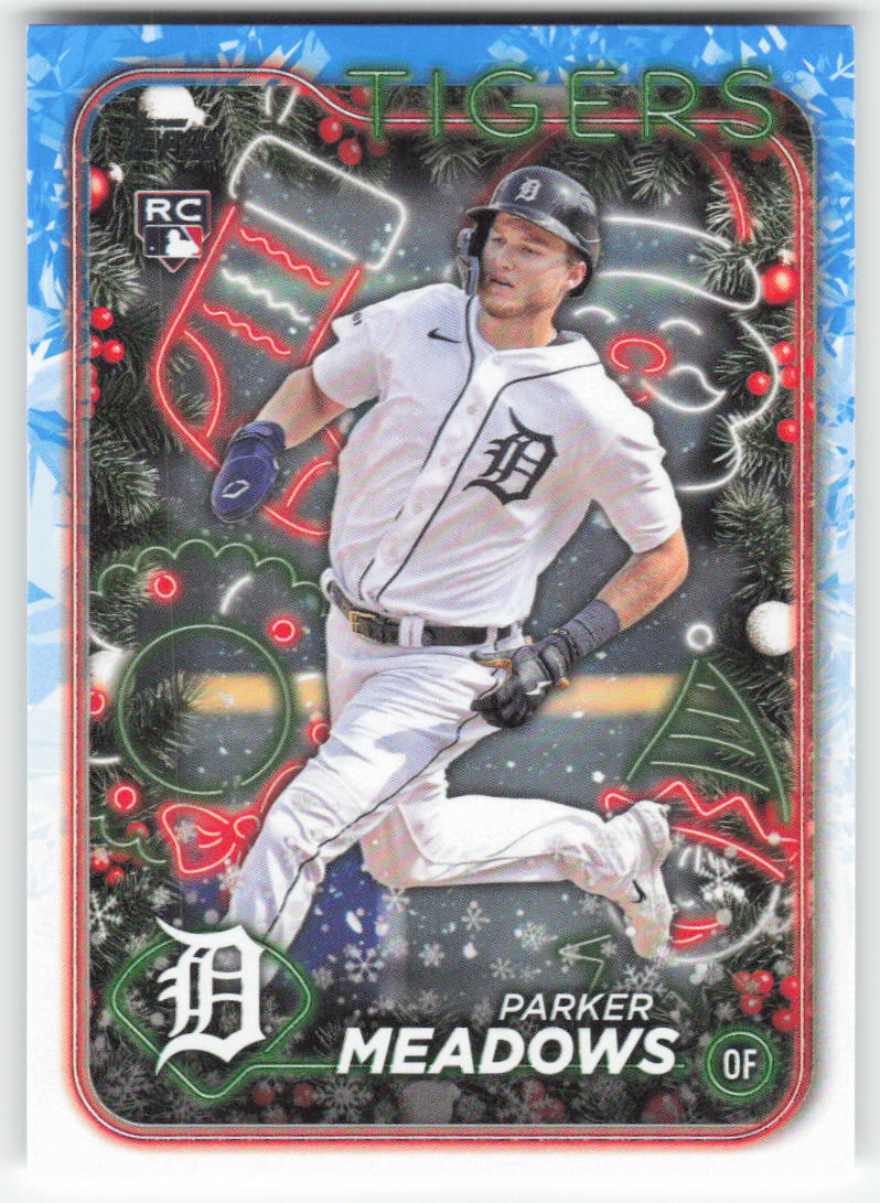 2024 Topps Holiday #H149 Parker Meadows Detroit Tigers Rookie 1563