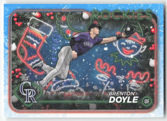 2024 Topps Holiday #H169 Brenton Doyle Colorado Rockies 1567