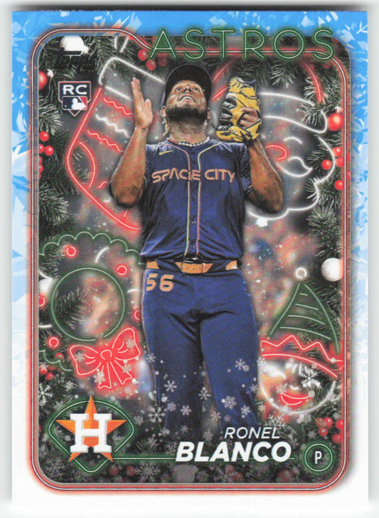 2024 Topps Holiday #H199 Ronel Blanco Houston Astros Rookie 1570