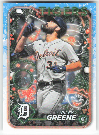 2024 Topps Holiday #H161 Riley Greene Detroit Tigers 1573