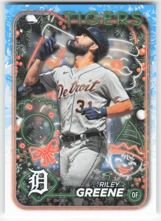 2024 Topps Holiday #H161 Riley Greene Detroit Tigers 1573