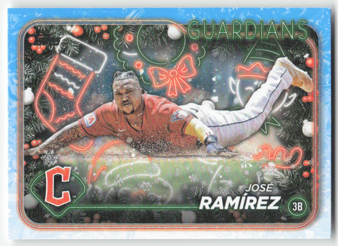 2024 Topps Holiday #H148b José Ramírez Cleveland Guardians 1574