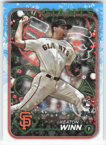 2024 Topps Holiday #H164 Keaton Winn San Francisco Giants Rookie 1579