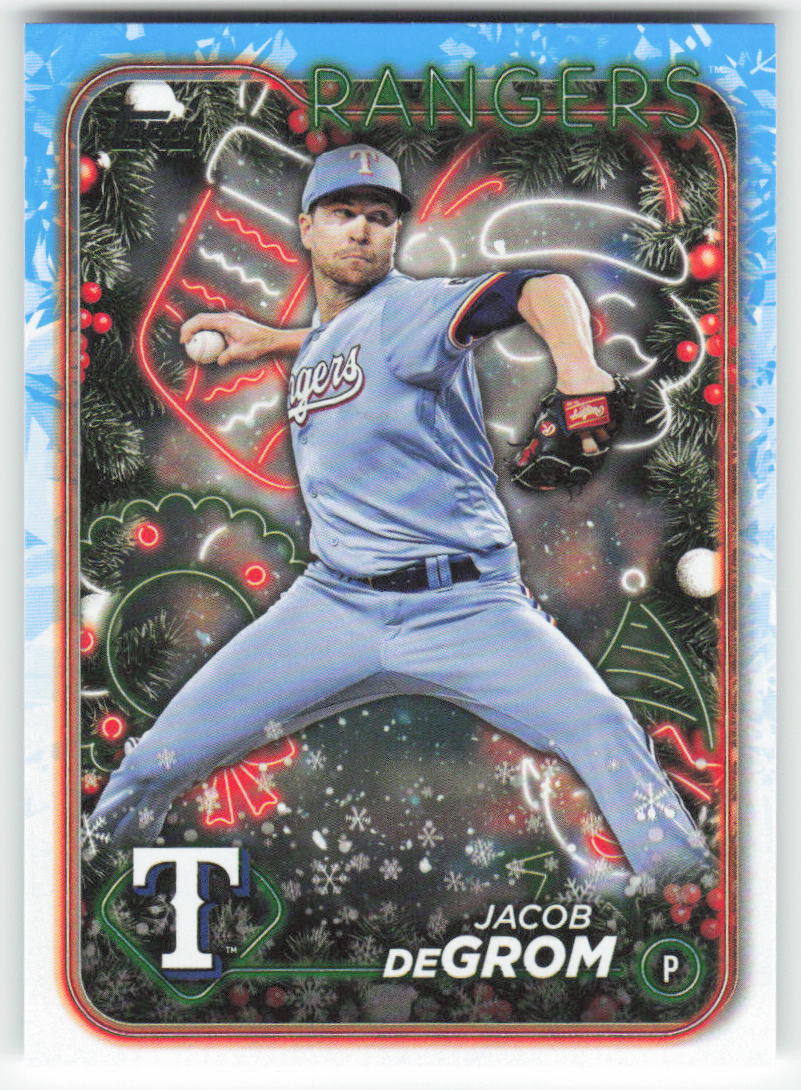 2024 Topps Holiday #H177 Jacob deGrom Texas Rangers 1581