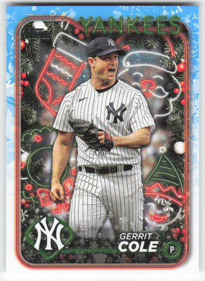 2024 Topps Holiday #H12 Gerrit Cole New York Yankees 1584