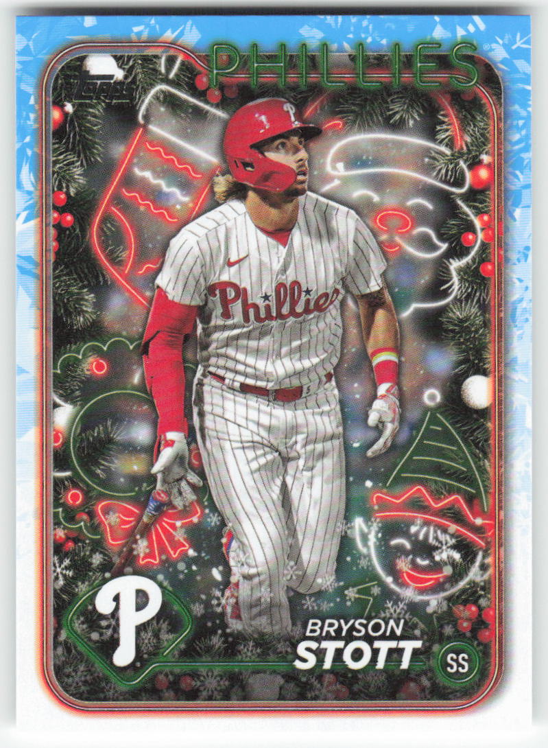 2024 Topps Holiday #H54 Bryson Stott Philadelphia Phillies 1588