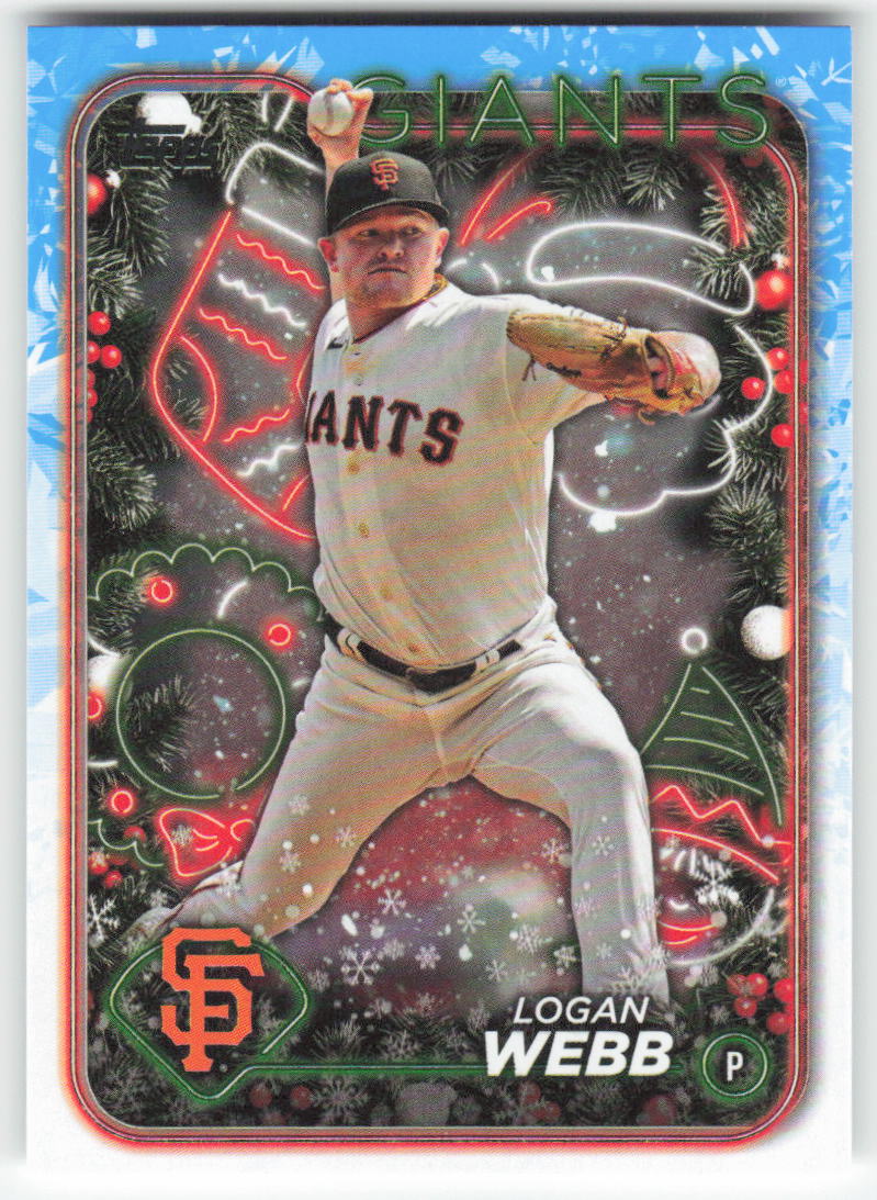 2024 Topps Holiday #H122 Logan Webb San Francisco Giants 1591