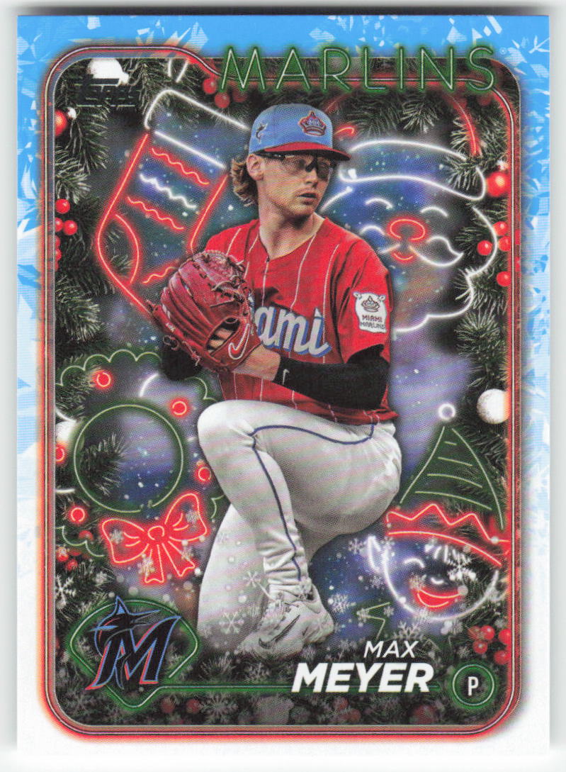 2024 Topps Holiday #H106 Max Meyer Miami Marlins 1592