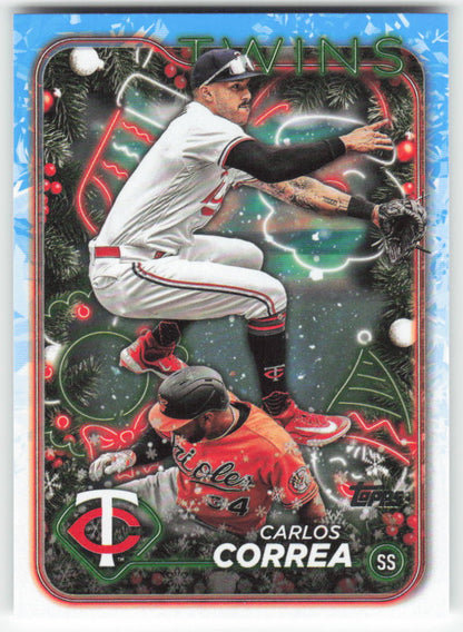 2024 Topps Holiday #H63 Carlos Correa Minnesota Twins 1593