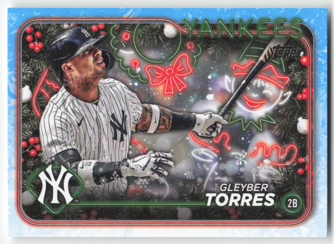 2024 Topps Holiday #H101 Gleyber Torres New York Yankees 1594