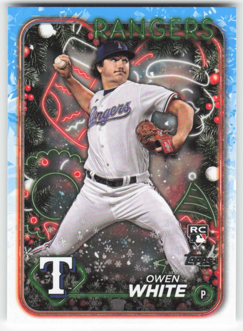 2024 Topps Holiday #H143 Owen White Texas Rangers Rookie 1596