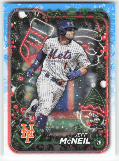 2024 Topps Holiday #H61 Jeff McNeil New York Mets 1598