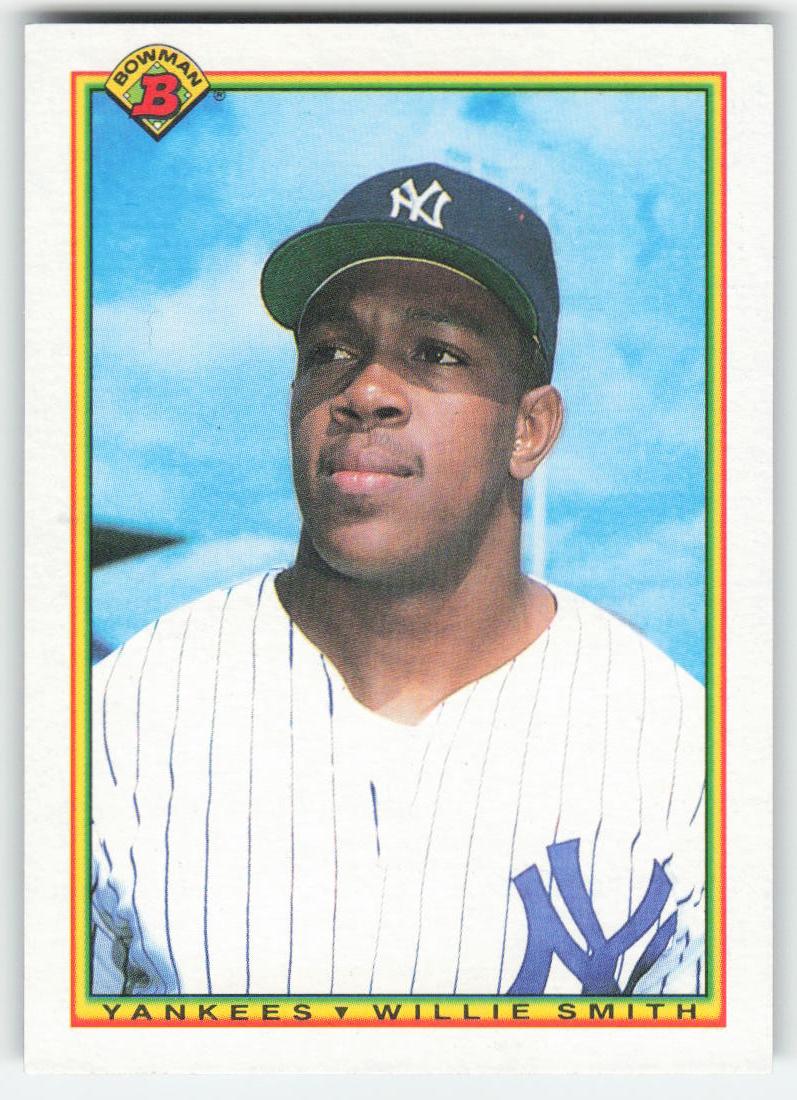 1990 Bowman #425 Willie Smith New York Yankees Rookie 1602