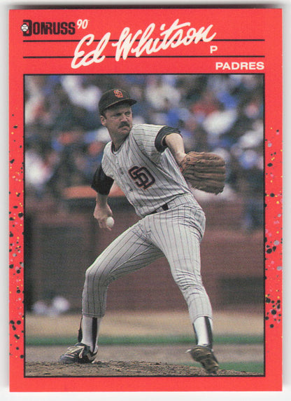 1990 Donruss #205 Ed Whitson San Diego Padres 1629