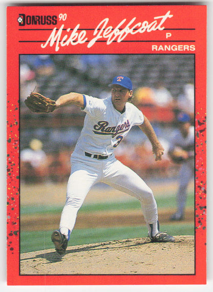 1990 Donruss #521 Mike Jeffcoat Texas Rangers 1644