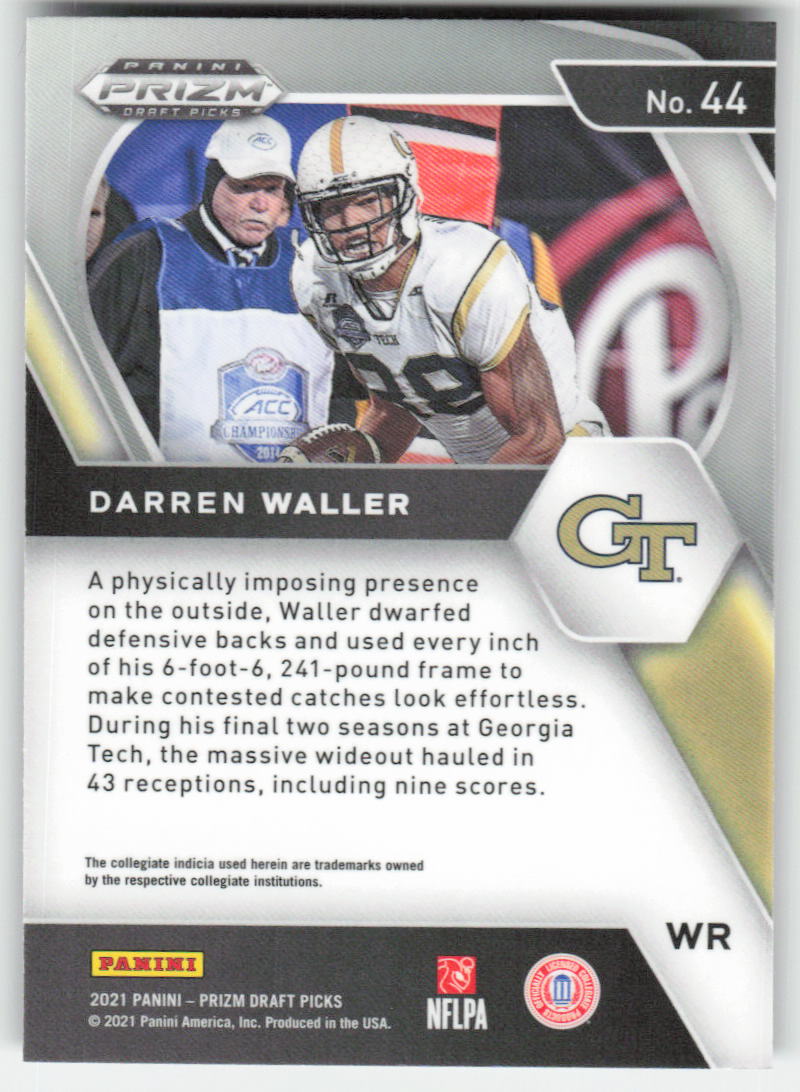 2021 Panini Prizm Draft Picks Collegiate #44 Darren Waller  1655