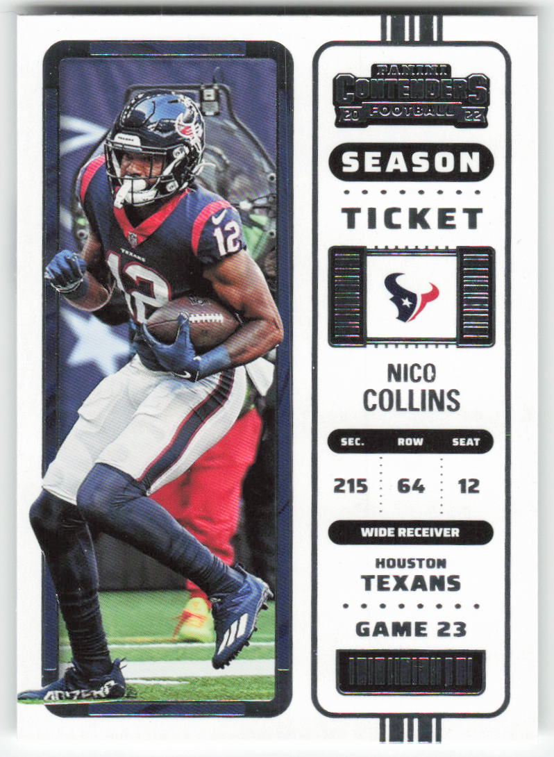 2022 Panini Contenders #39 Nico Collins Houston Texans 1659