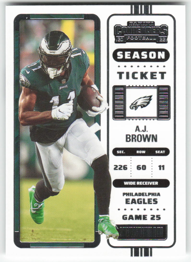 2022 Panini Contenders #77 A.J. Brown Philadelphia Eagles 1665