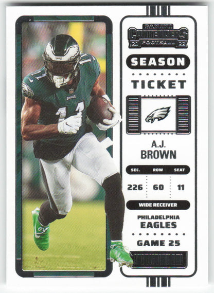 2022 Panini Contenders #77 A.J. Brown Philadelphia Eagles 1665