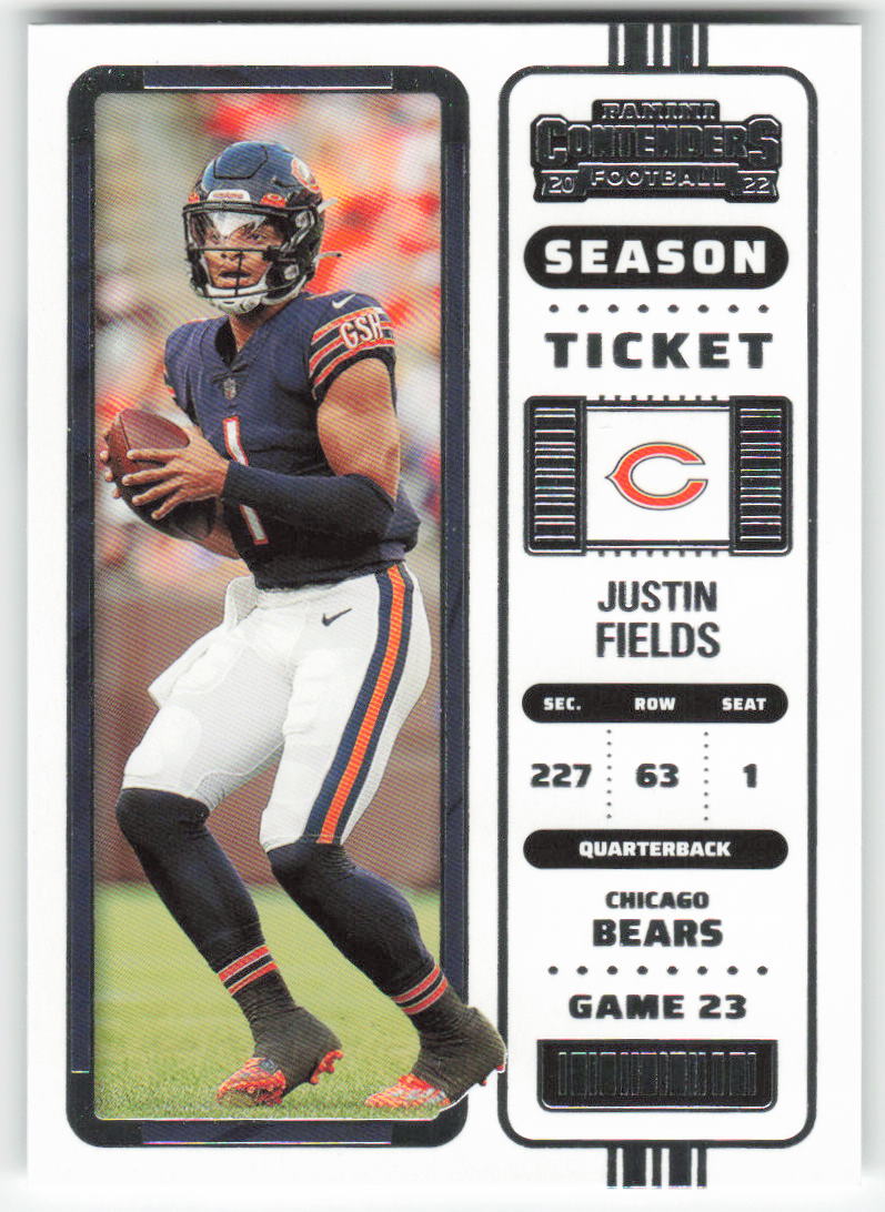 2022 Panini Contenders #20 Justin Fields Chicago Bears 1666