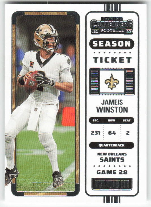 2022 Panini Contenders #62 Jameis Winston New Orleans Saints 1667