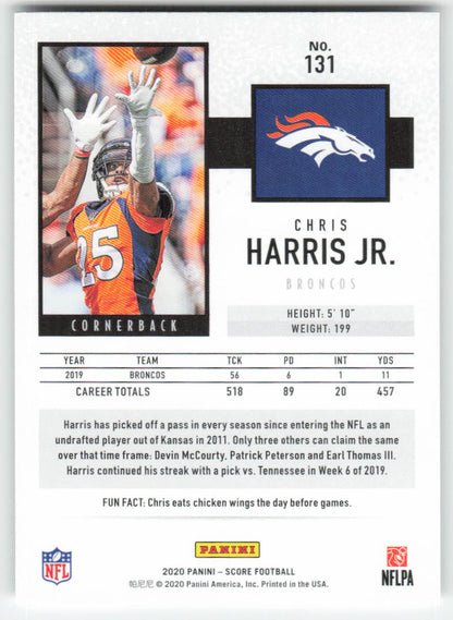 2020 Score #131 Chris Harris Jr. Denver Broncos 1681
