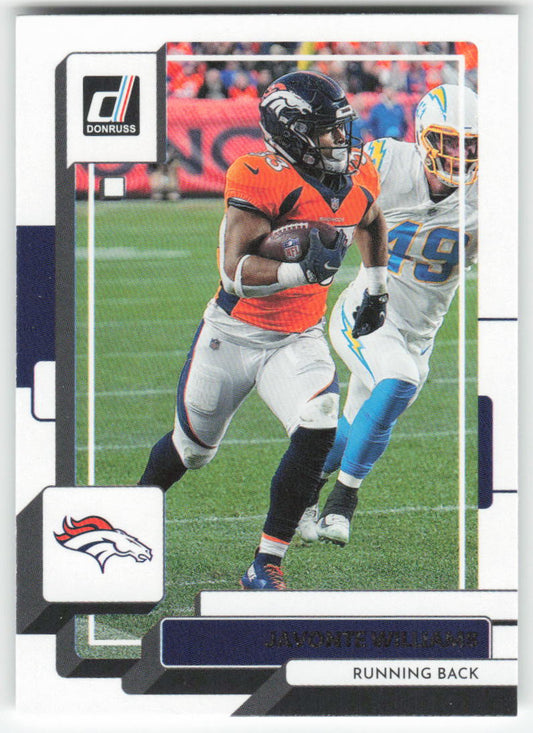 2022 Donruss #266 Javonte Williams Denver Broncos 1691