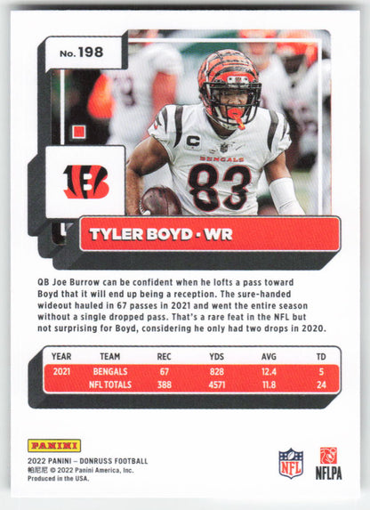 2022 Donruss #198 Tyler Boyd Cincinnati Bengals 1696