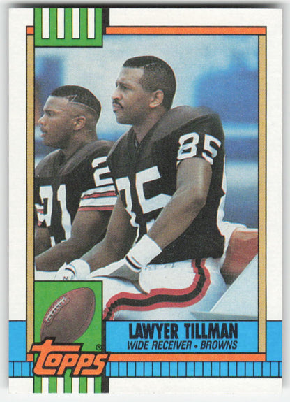 1990 Topps #156 Lawyer Tillman Cleveland Browns Rookie FB1-62