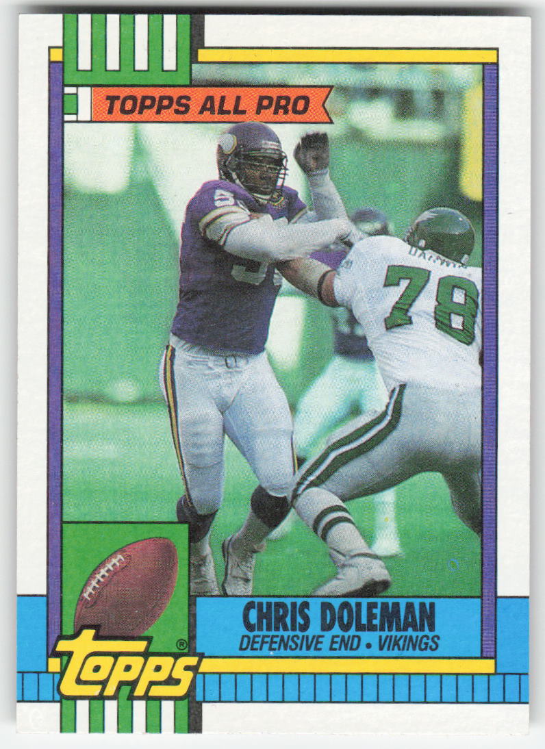 1990 Topps #108 Chris Doleman Minnesota Vikings FB1-64