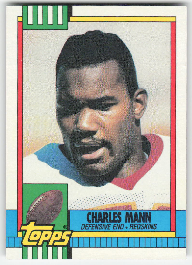 1990 Topps #125 Charles Mann Washington Redskins FB1-67