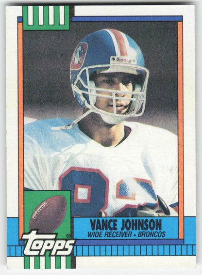 1990 Topps #38 Vance Johnson Denver Broncos FB1-71