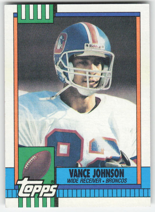 1990 Topps #38 Vance Johnson Denver Broncos FB1-71