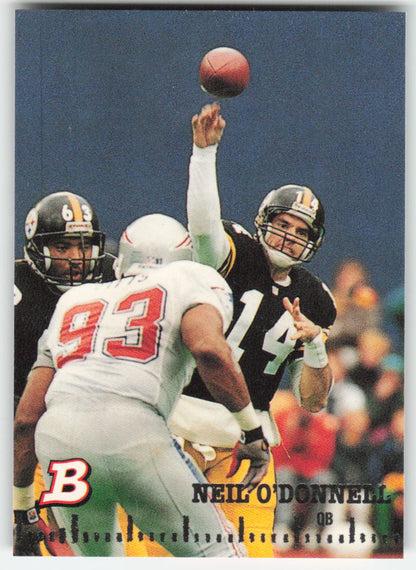 1994 Bowman #377 Neil O'Donnell Pittsburgh Steelers FB1-73