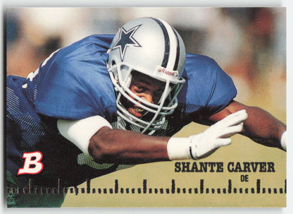 1994 Bowman #21 Shante Carver Dallas Cowboys Rookie FB1-77