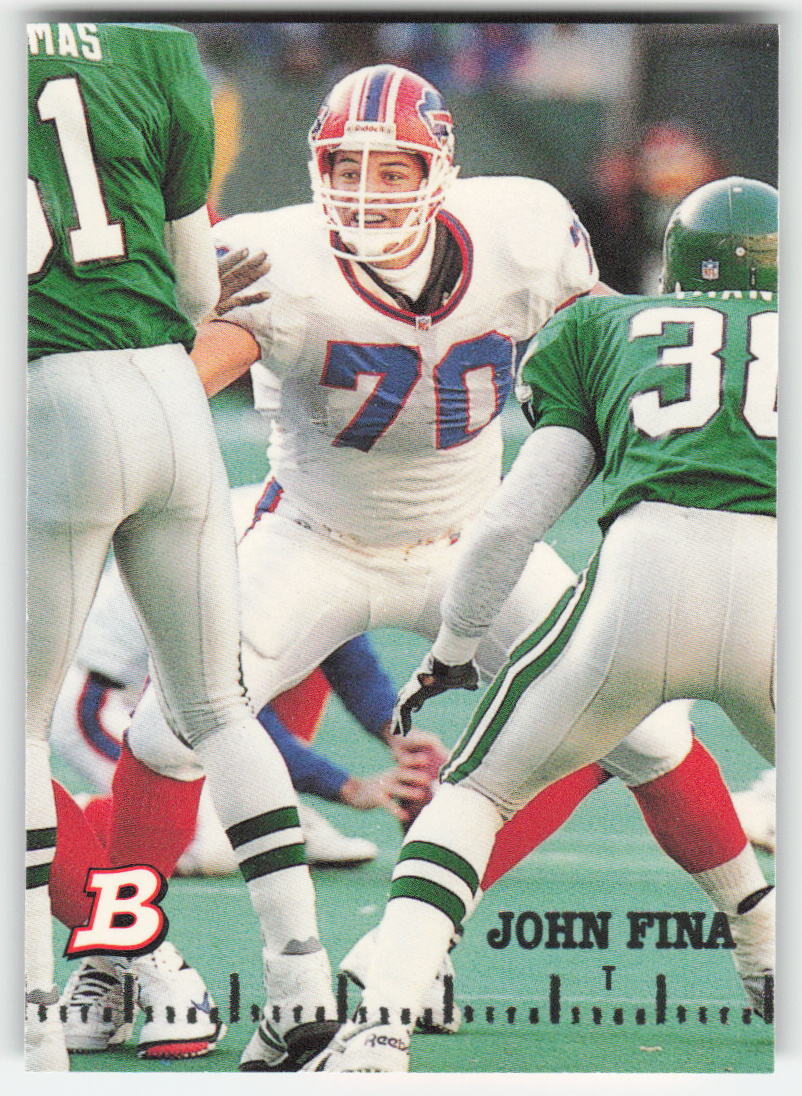 1994 Bowman #131 John Fina Buffalo Bills FB1-81