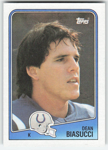 1988 Topps #122 Dean Biasucci Indianapolis Colts Rookie FB1-86