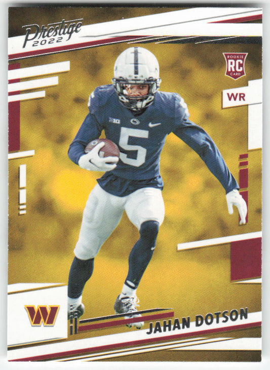 2022 Panini Prestige #315 Jahan Dotson Washington Commanders Rookie FB1-113
