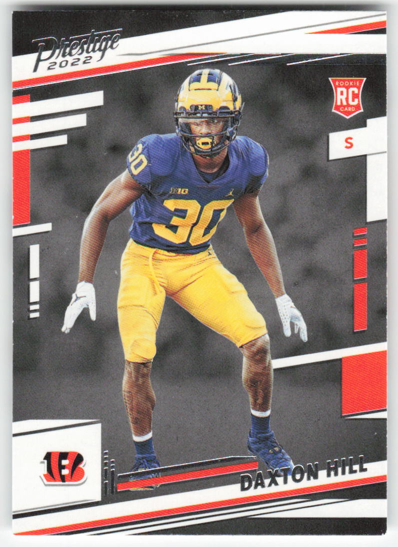 2022 Panini Prestige #342 Daxton Hill Cincinnati Bengals Rookie FB1-114