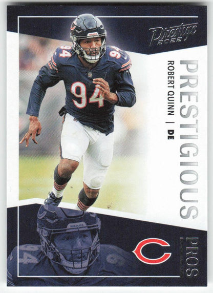 2022 Panini Prestige #PP-18 Robert Quinn Prestigious Pros Chicago Bears FB1-115