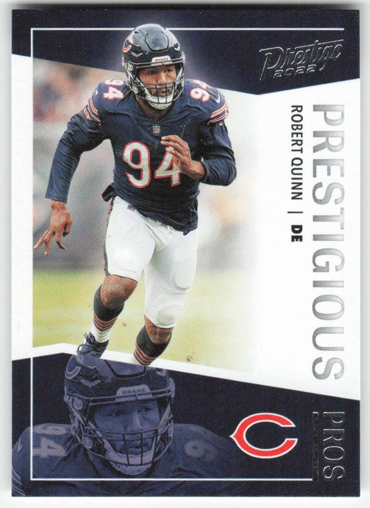 2022 Panini Prestige #PP-18 Robert Quinn Prestigious Pros Chicago Bears FB1-115
