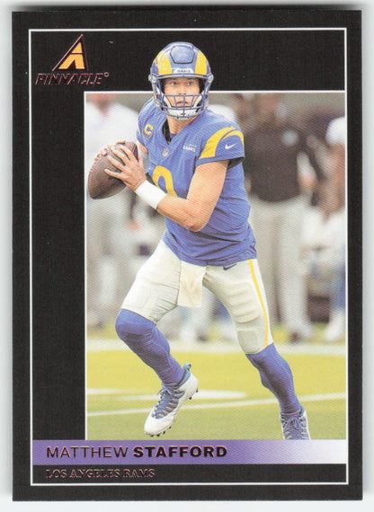 2021 Panini Chronicles #11 Matthew Stafford Pinnacle Los Angeles Rams FB1-138