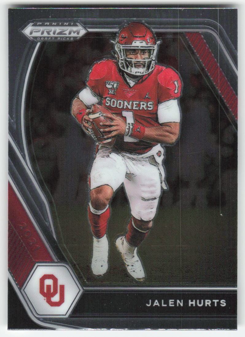 2021 Panini Prizm Draft Picks Collegiate #32 Jalen Hurts Oklahoma FB1-144