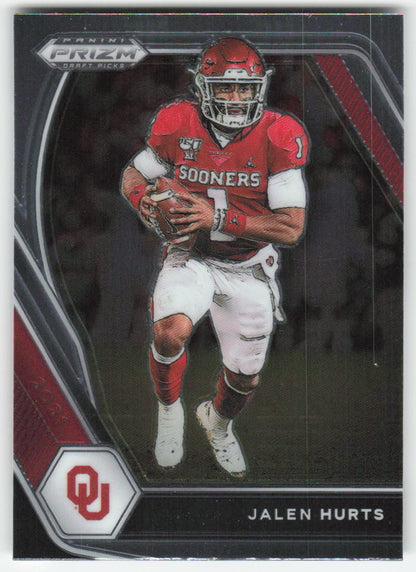 2021 Panini Prizm Draft Picks Collegiate #32 Jalen Hurts Oklahoma FB1-144