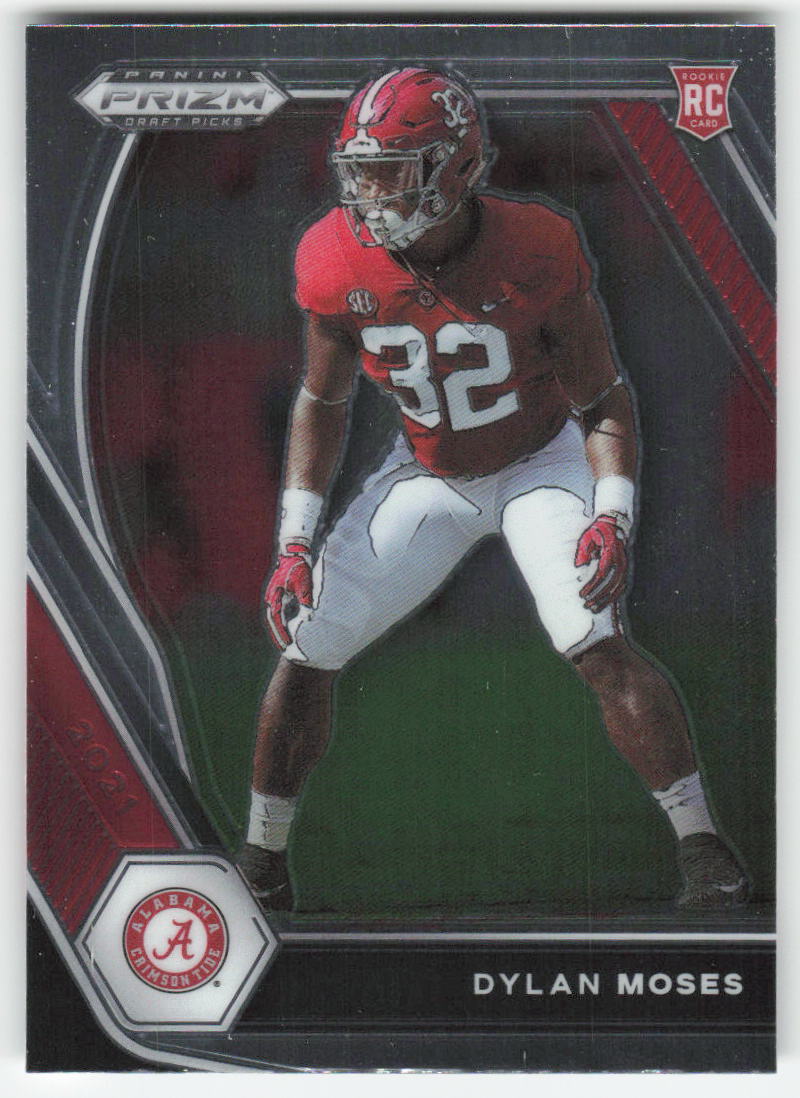 2021 Panini Prizm Draft Picks Collegiate #140 Dylan Moses Alabama FB1-145