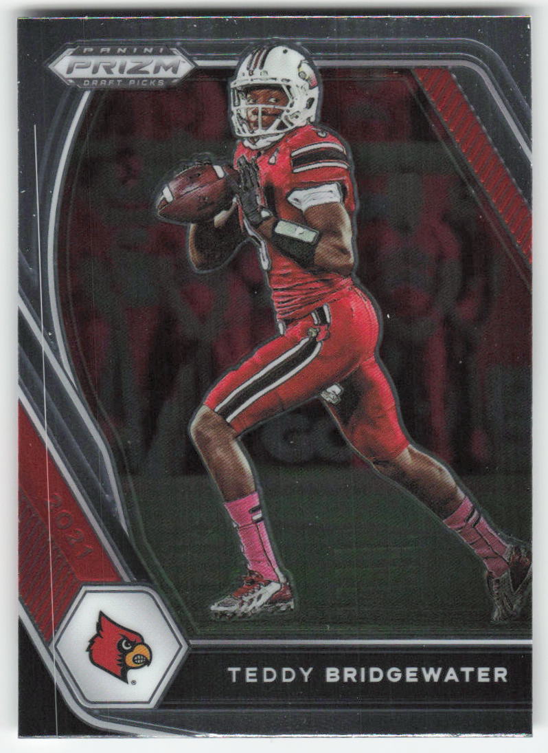 2021 Panini Prizm Draft Picks Collegiate #5 Teddy Bridgewater Louisville FB1-147