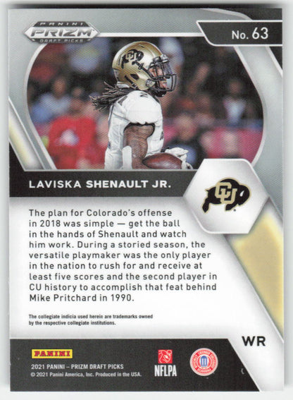 2021 Panini Prizm Draft Picks Collegiate #63 Laviska Shenault Jr. FB1-150