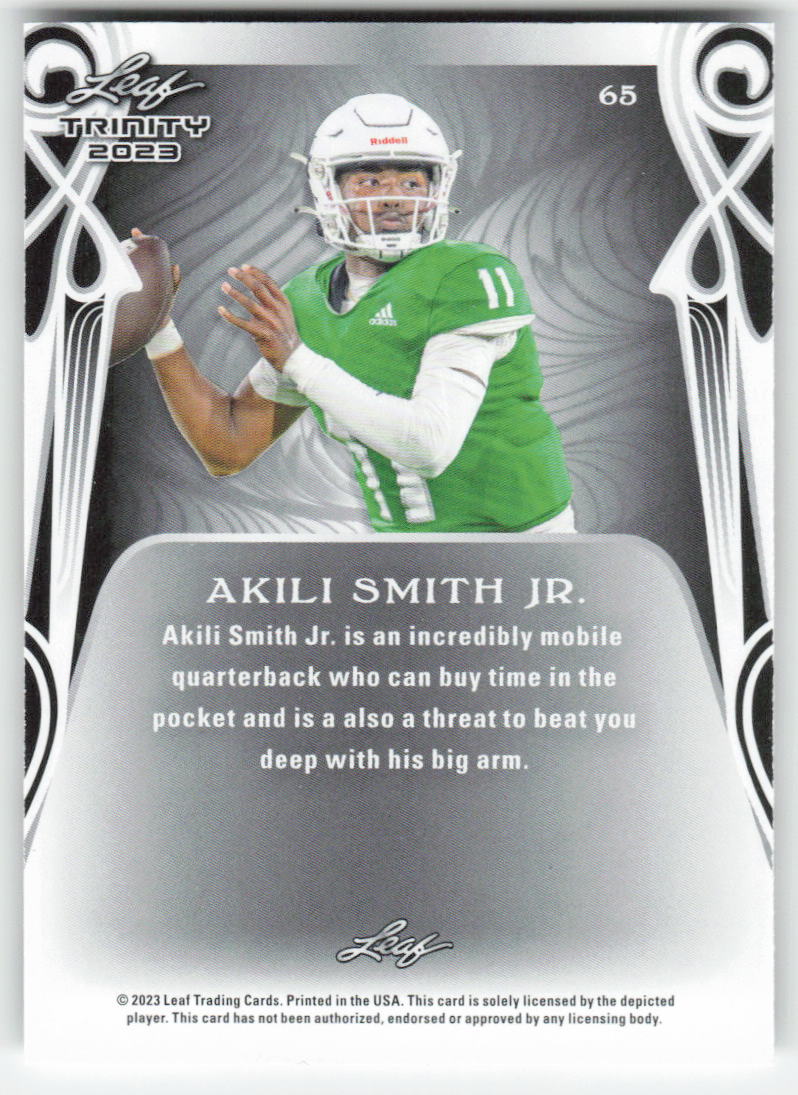 2023 Leaf Trinity (Mega Box) #65 Akili Smith Jr. Oregon Ducks FB1-159