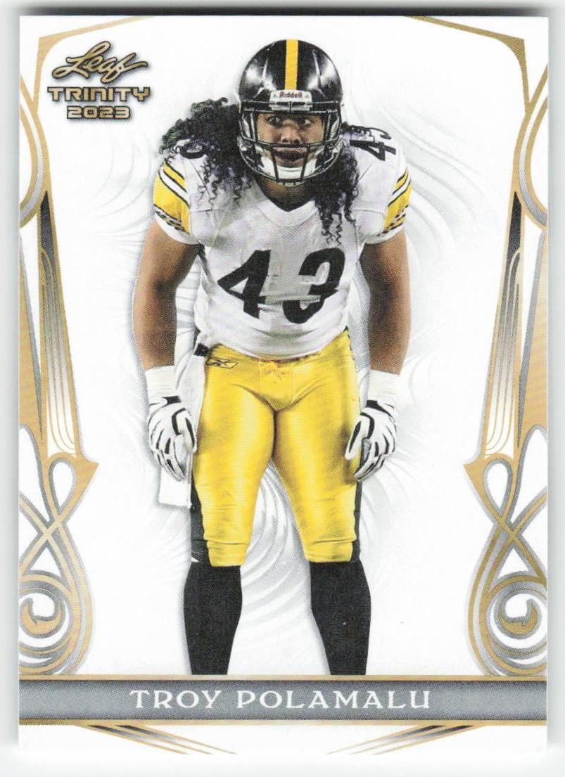 2023 Leaf Trinity (Mega Box) #57 Troy Polamalu Pittsburgh Steelers FB1-160