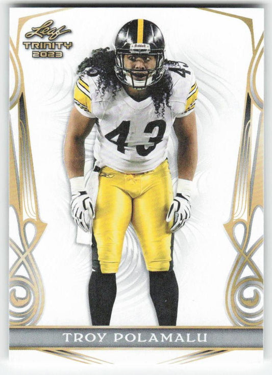 2023 Leaf Trinity (Mega Box) #57 Troy Polamalu Pittsburgh Steelers FB1-160